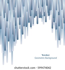 Blue lines abstract vector background with place for your text.