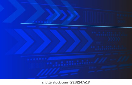 blue lines circuit hi tech technology networking connection abstract background