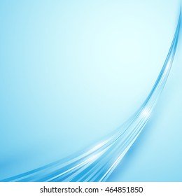 Blue Lines curve Abstract in Bright Background. Repeating, Stripe . vector design