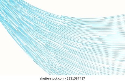 Blaue Linien wie Glasfaserkabel-Hintergrund. Konzept der Netzkommunikationstechnologie.