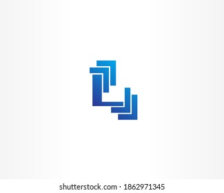 Vector de diseño de iconos de las líneas azules