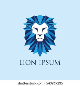 Blue Lion Logo Sign Symbol Icon