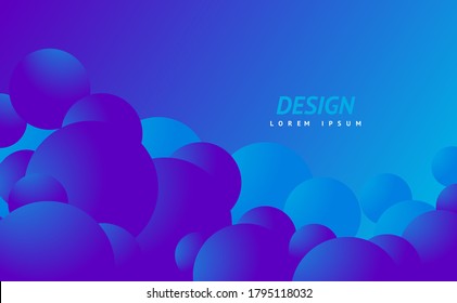 Diseño de fondo de color azul líquido. Composición
formas redondeadas con gradiente futurista. Resumen del fondo del vector geométrico.