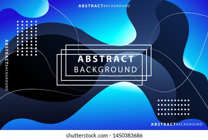 blue liquid color background. Dynamic textured geometric element design with dots decoration. can be used on posters, banner ,web and any more.