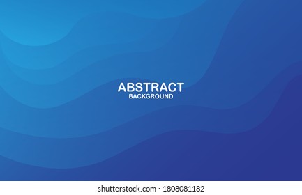 Blue liquid color background. Dynamic shapes composition. Eps10 vector