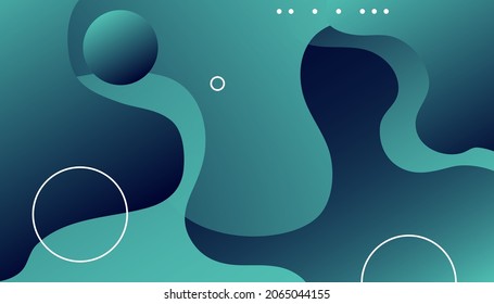 Blue liquid color background. Minimal cover design vector template for use element page landing, wallpaper, modern cover