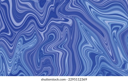 Blue liquid Marble abstract vector background. Marbling wallpaper design with a natural luxury style