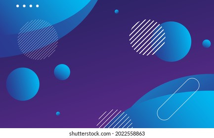 Blue liquid with purple background. Fluid shapes composition. Eps10 vector