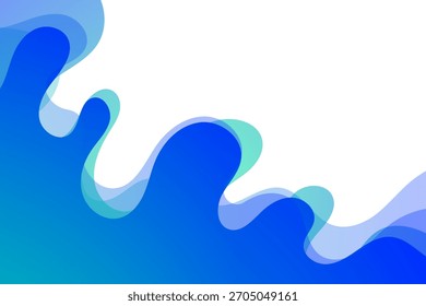 Plano de Fundo de Forma Líquida Azul eps10