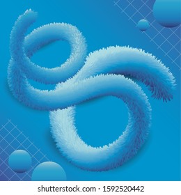 Blue liquid shape design, Fluid background abstract modern color template and geometric theme Vector illustration
