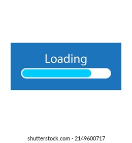 Blue Loading Bar On Light Background Stock Vector (Royalty Free ...