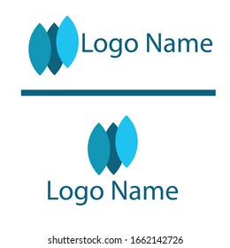 Diseño del logotipo azul logotipo simple para su volante de negocios, etc 