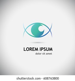blue Logo Eye. Vector