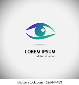 blue Logo Eye. Vector