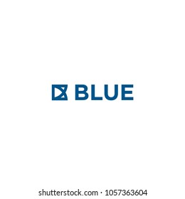 Blue logo vector, eps 10