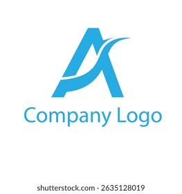 A Blue Logo - Vector Logo - Eps Logo