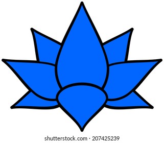 Blue Lotus Flower