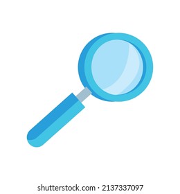 blue loupe design over white