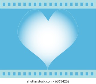 Blue love card