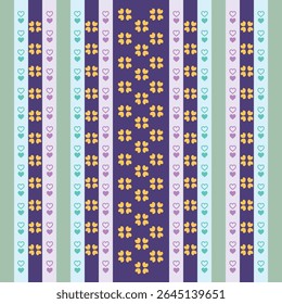 Blue Love Stripe Pattern. Perfect for art and crafts, digital paper, fabric printing, textile printing, packaging, scrapbooking, gift wrap, background and more.
