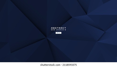 Fondo azul bajo de poli, estilo triangular geométrico abstracto. plantilla de fondo de diseño gráfico de ilustración vectorial.