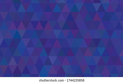 Blue low poly background. Vector graphics, print.