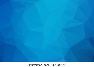 Blue Low poly crystal background. Polygon design pattern. environment green Low poly vector illustration, low polygon background.
