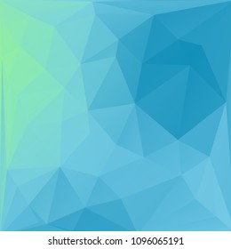 Blue low poly geometric background with triangles. Polygonal abstract background for website, mobile application design or corporate business style.