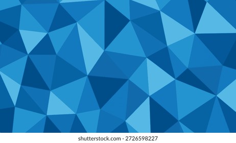 Diseño de Plantilla de Ilustración vectorial de color plano de fondo geométrico azul bajo poli