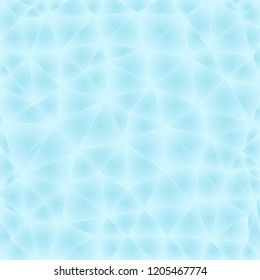 Blue low-poly winter illustration. Vector Christmas design. Geometric background with ice texture.