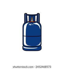 blue LPG gas vector illustration, gas elpiji biru vektor