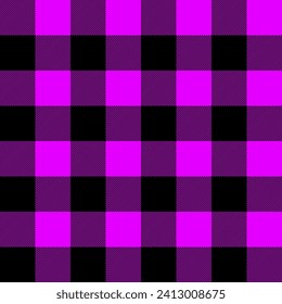 Blue lumberjack buffalo plaid seamless pattern