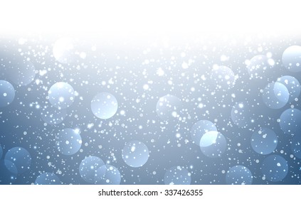 Blue luminous background. Vector paper illustration.
