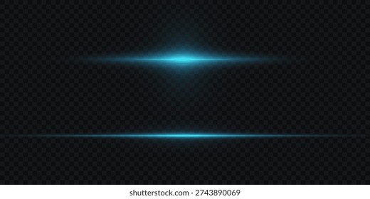 Líneas Horizontales luminosas azules
