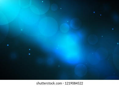 Blue Luminous Ray in the Dark . Abstract Background . Template for your Design . Isolated Vector Illustration