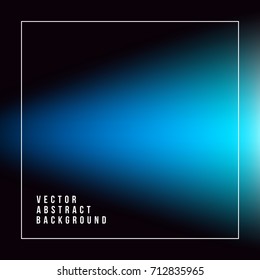 Blue Luminous Ray in the Dark . Abstract Background . Template for your Design . Isolated Vector Illustration