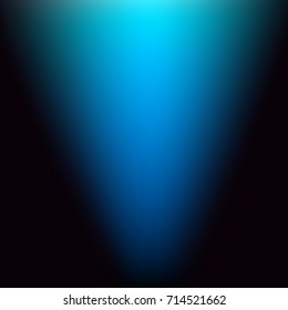 Blue Luminous Ray in the Dark . Abstract Background . Template for your Design . Isolated Vector Illustration