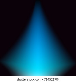 Blue Luminous Ray in the Dark . Abstract Background . Template for your Design . Isolated Vector Illustration