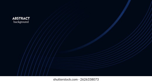 Fondo abstracto de lujo azul con capas de líneas superpuestas. Vector eps10