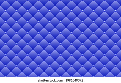 Blue luxury background with blue beads. Seamless vector illustration. 