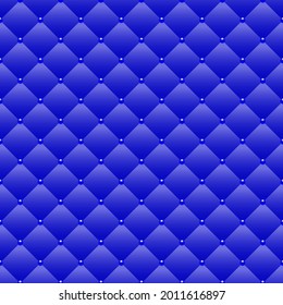 Blue luxury background with blue beads. Seamless vector illustration. 