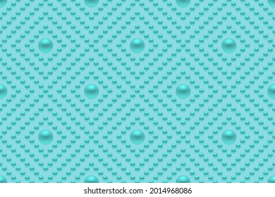 Blue luxury background with blue beads. Seamless vector illustration. 