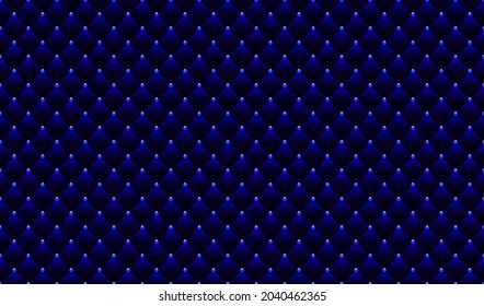 Blue luxury background with blue beads. Vector illustration. 