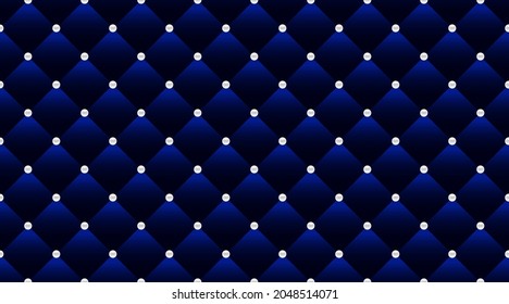 Blue luxury background with beads. Vector illustration. 