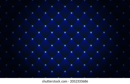 Blue luxury background with crystals. Vector illustration.