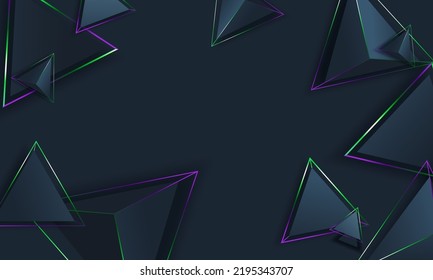 Blue luxury background with overlap layers