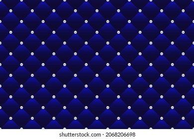 Blue luxury background with pearls. Vector illustration. 