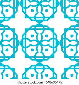  blue  luxury background seamless with ornamental pattern on white