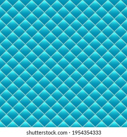 Blue luxury background with small pearls and rhombuses. Seamless vector illustration. 