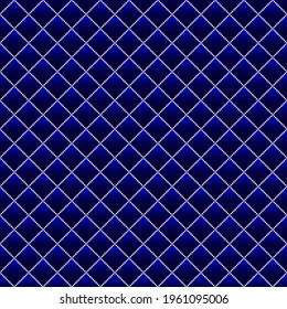 Blue luxury background with small pearls and rhombuses. Seamless vector illustration. 